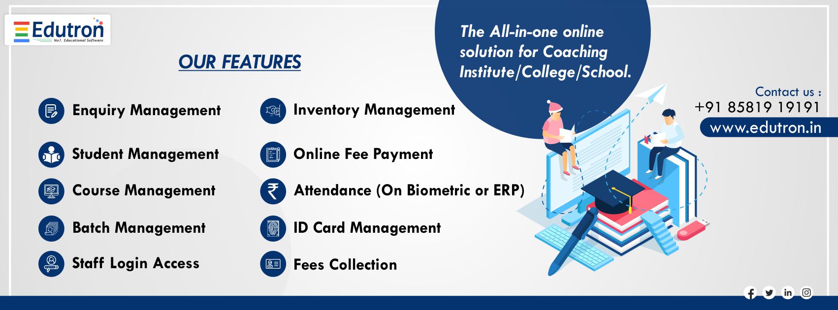 Edutron ERP -  Book Your Free Demo Now